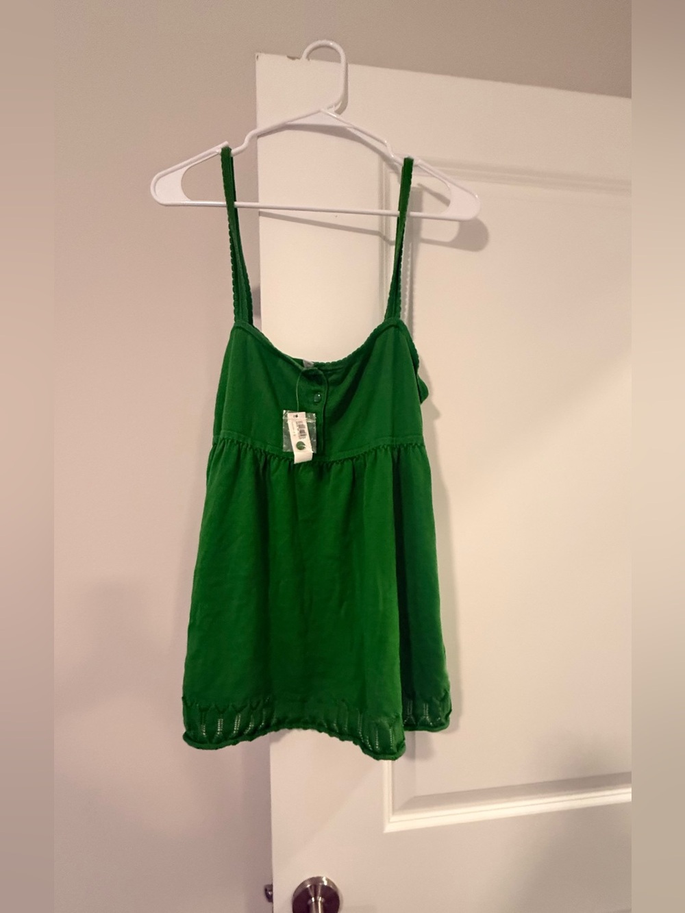 🔥$10 FINAL PRICE🔥 NWT Old Navy Green Spaghetti Strap Tank Top
